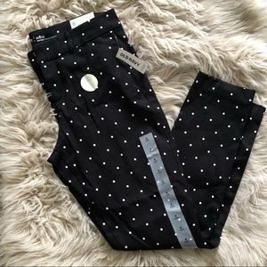 Old Navy Black &White Polka Dot Pants 6
